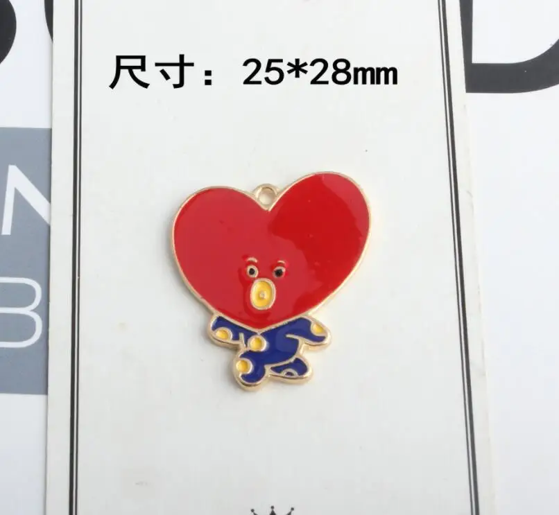 5 -25x28mm 10 шт Эмаль мультфильм Шарм для изготовления ювелирных изделий модные серьги, ожерелья и браслеты Подвески - Окраска металла: 5 -25x28mm