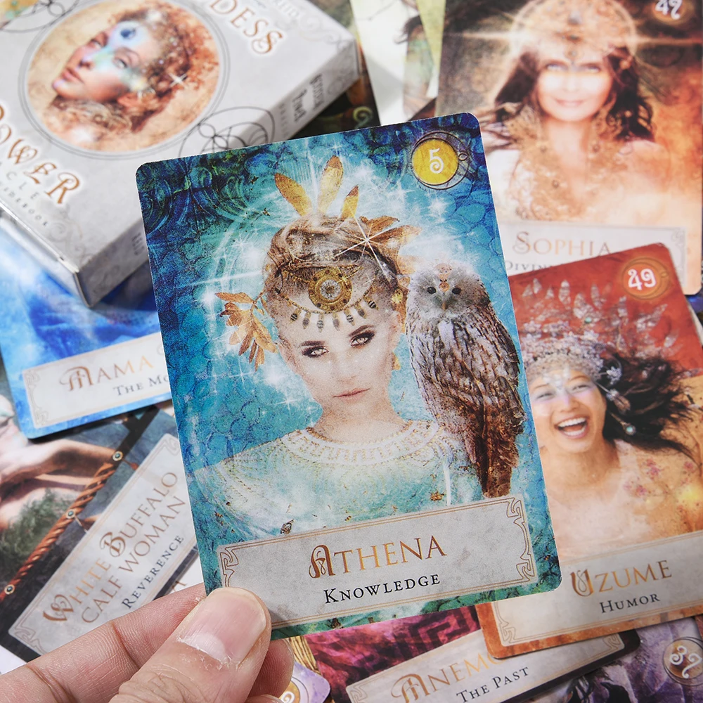 Goddess power Oracle колода и электронная книга карт 52 карты Таро настольная игра
