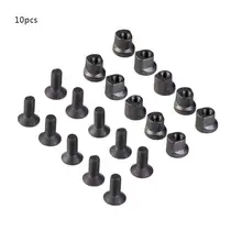 

10Pcs Replacement Set Metal Screw and Nut fit keymod Rail Sections For Hunting