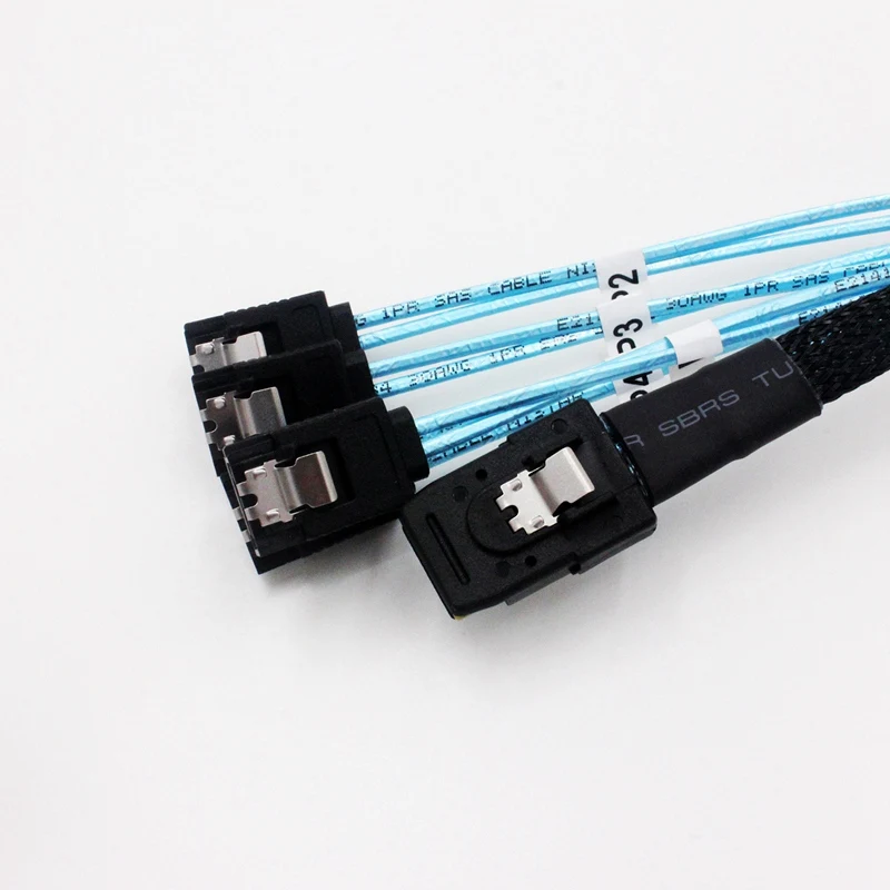 Mini SAS 36Pin SFF-8087 штекер до 4 SATA 7Pin женский кабель Mini SAS хост/контроллер до 4 SATA мишень/материнская плата(0,5 м