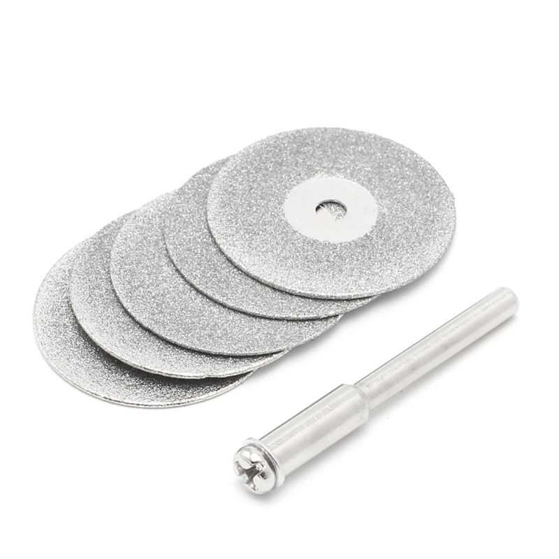 

5pcs 50mm Diamonte Cutting Discs Drill Bit Shank For Rotary Tool Blade