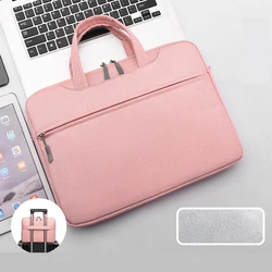 Laptop Sleeve and Protective Shoulder Bag for 13 to 17.3 Inch Notebooks (Pink)