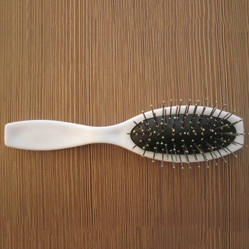 New 1pc Practical Coffee Pink Yellow White Professional Healthy Paddle Cushion Hair Massage Brush Hairbrush Comb Scalp