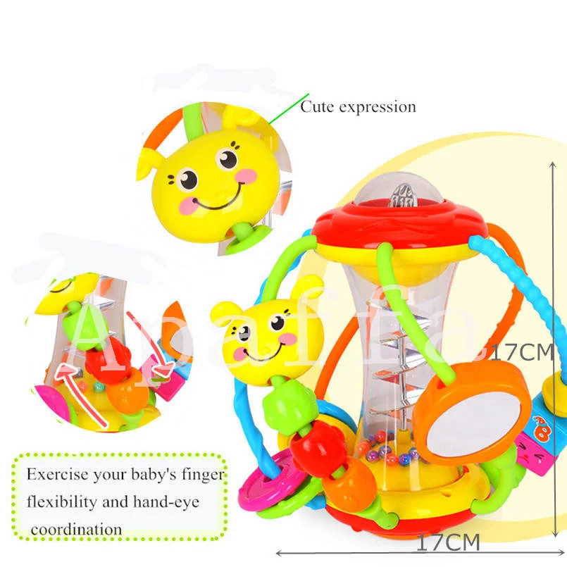 Детские погремушки игрушки для новорожденных колокольчики детские игрушки для детей возраста от 0 до 12 месяцев при прорезывании зубов безопасно развития рано утром образовательные игрушки для малышей