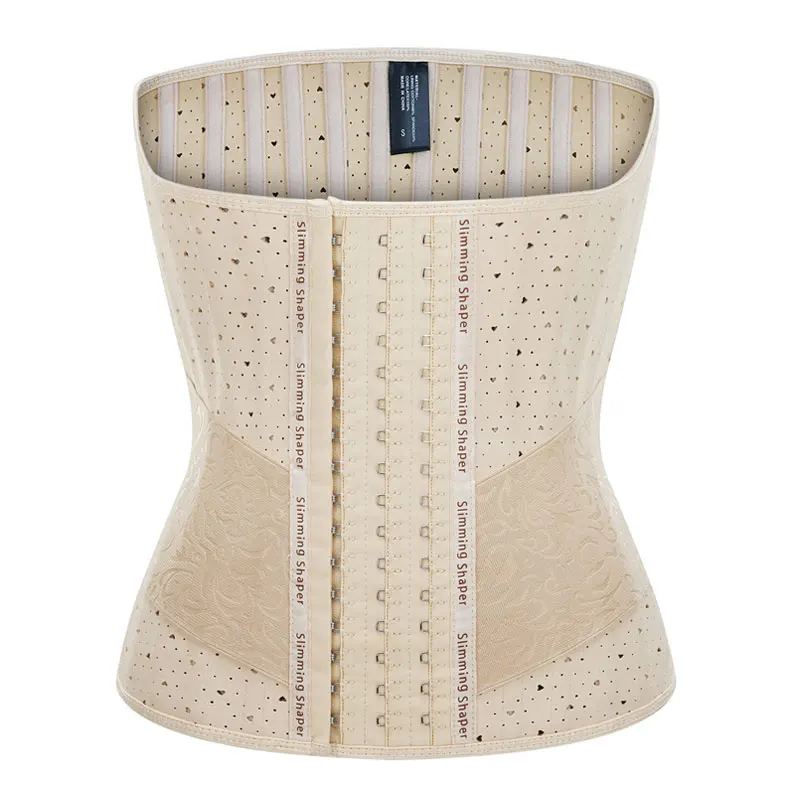 Female Slimming Waist Belt 28/34cm 25 steel bones Strong Summer Breathable Postpartum Plastic Waist waist trainer corset
