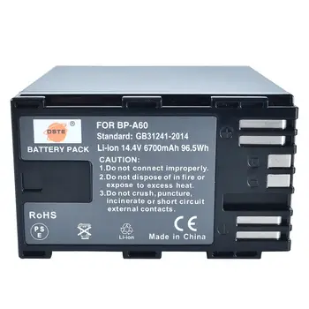 

DSTE BP-A60 Battery for Canon EOS C200,C200B,C220B,XF705 4K UHD,C300 Mark II PL Cinema