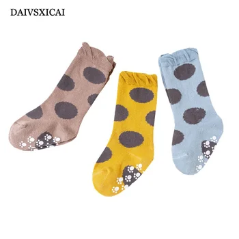 

Daivsxicai Winter Socks Baby Stripe Warm Cotton Socks For Children Comfortable Breathable Kids Tube Socks 3pairs/lot