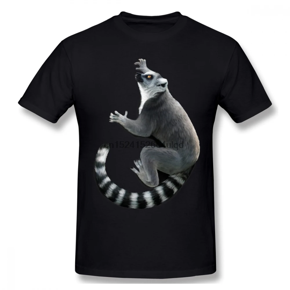 

Lemur T Shirt Ring Tailed Lemur T-Shirt Beach Print Tee Shirt Man Cute Short Sleeve 4xl 100 Cotton Tshirt