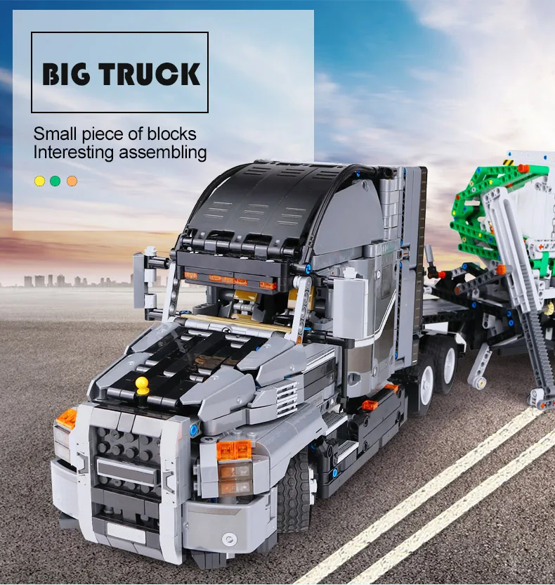 20076 Technic серия the Mack набор "большой грузовик" совместим с 42078 строительными блоками кирпичи обучающая игрушка Рождественский подарок