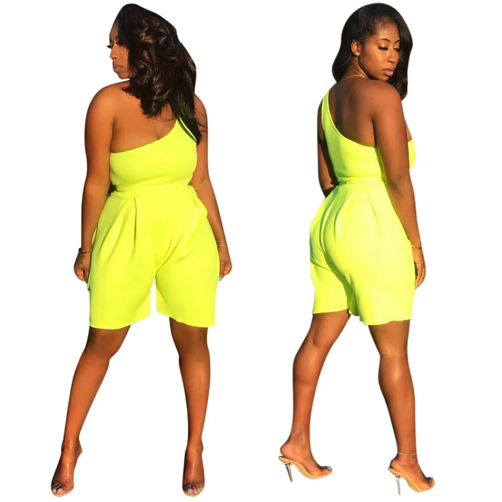 New style sexy women sleeveless jumpsuit summer solid skinny romper women bodysuit clubwear DLS6297