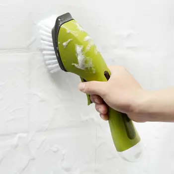 

Liquid Cleaning Brush Dish Kitchen Washing With Refill Bristles Cleaning Soap In 4 Dispenser Strong Flexible 1 Power N7Z3