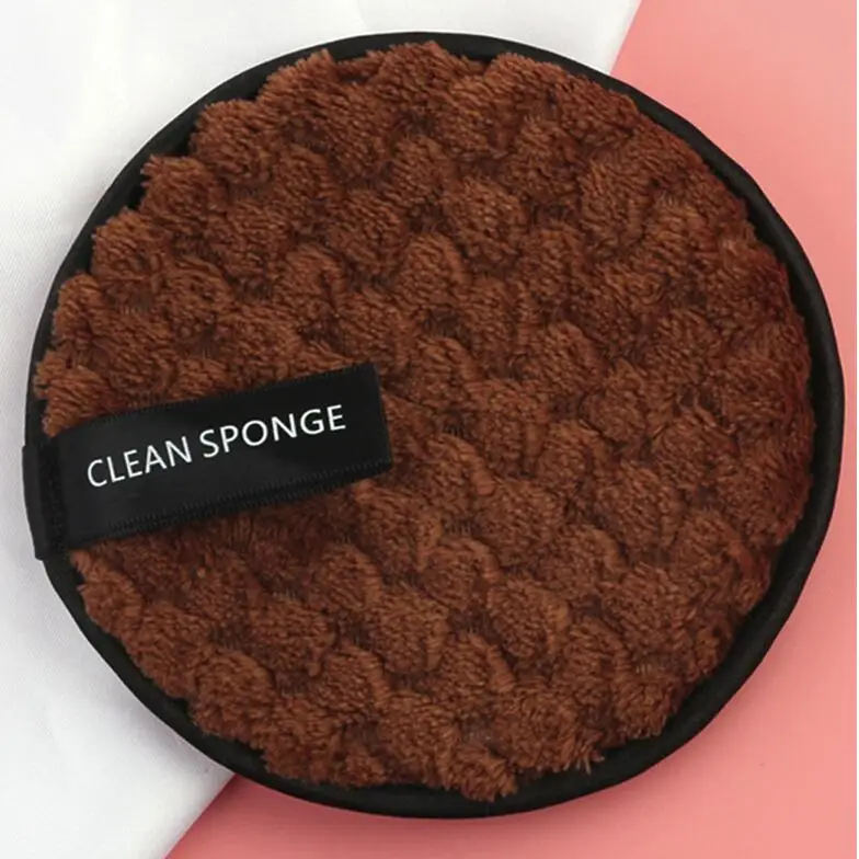 05Brown 1 шт. салфетки из микрофибры, очищающие полотенца для лица, многоразовые очищающие салфетки для макияжа Toalla de limpieza, очищающие подушечки для ухода за кожей - Цвет: 05Brown