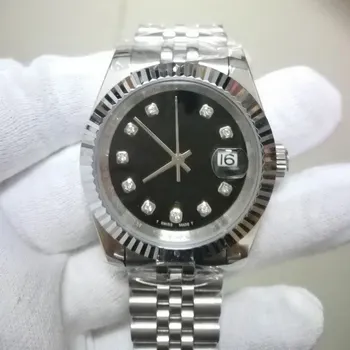 

luxury watch men AAA 36mm automatic mechanical No battery sweeping Date JUST stainless steel watches 2813 136