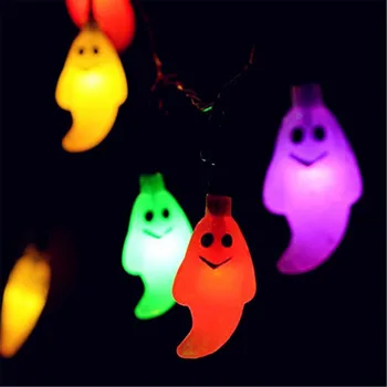 

4 Lights Christmas Solar String Lights LED Ghost Solar Powered Fairy Light Garden Landscape Christmas Halloween Prop Home Decor