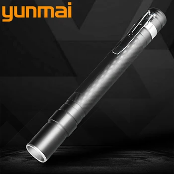 

Powerful Waterproof LED Flashlight Torch Lanternas switch single mode on / off zoomable AAA battery Portable Lights for camping