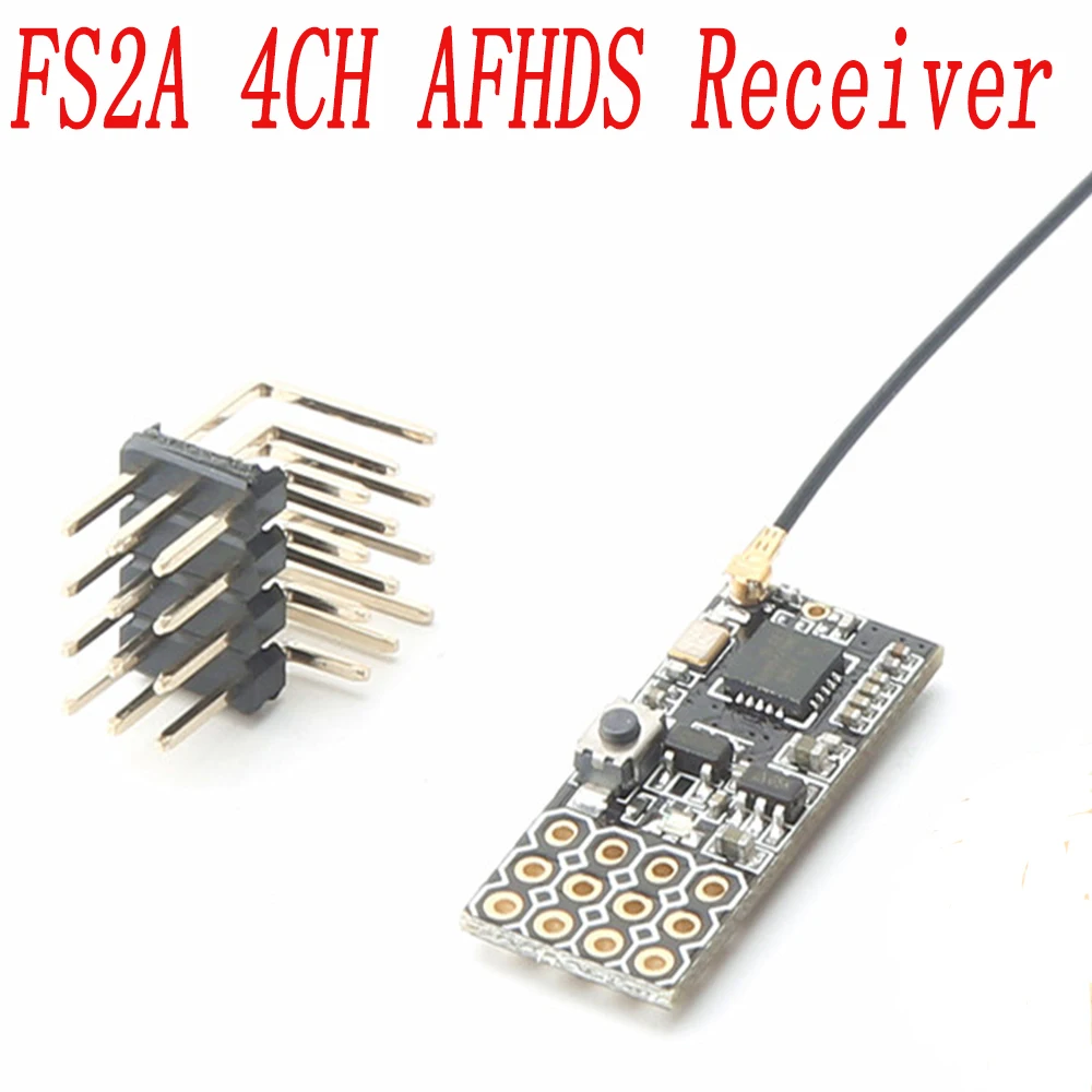 

FS2A 4CH AFHDS 2A Mini Compatible Receiver PWM Output for Flysky i6 i6X i6S / FS-i6 FS-i6X FS-i6S Transmitter