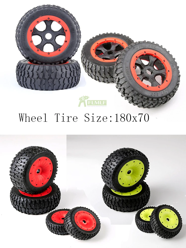 Щебень колеса шины в сборе Набор подходит для 1/5 Losi 5ive T Rovan LT Kingmotor X2 BAJA 4WD SLT |