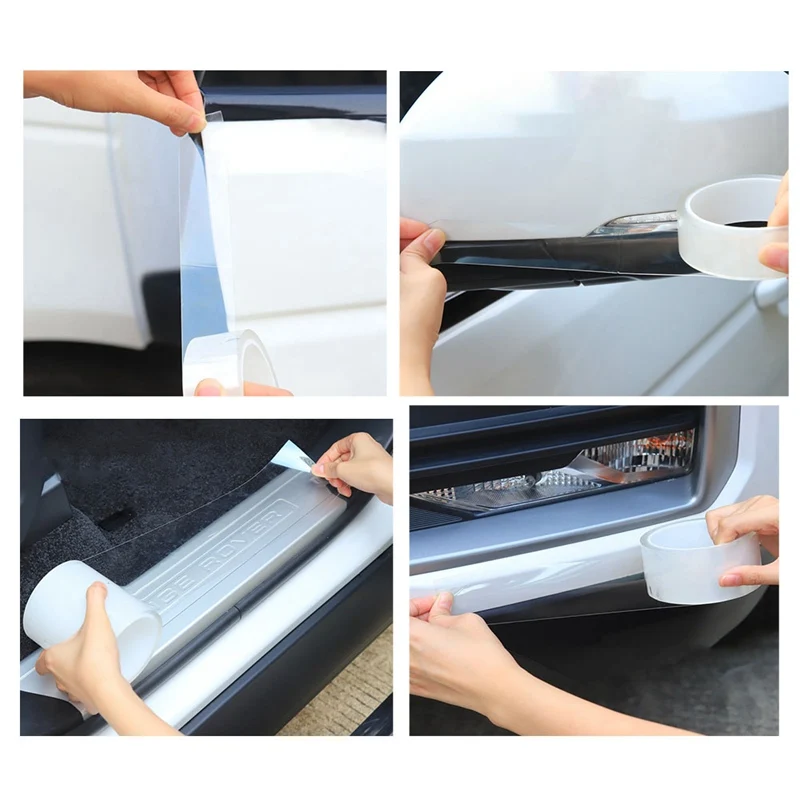 

Universal Car Door Edge Protector Sticker Strip PVC Film Transparent Anti Collision Edge Guard Scratch Rubber Seal Auto Guard