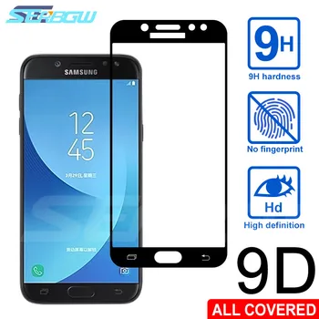 

9D Full Cover Tempered Glass For Samsung Galaxy J3 J5 J7 2016 2017 S7 Screen Protector J2 J4 J6 J8 2018 Safety Protective Film