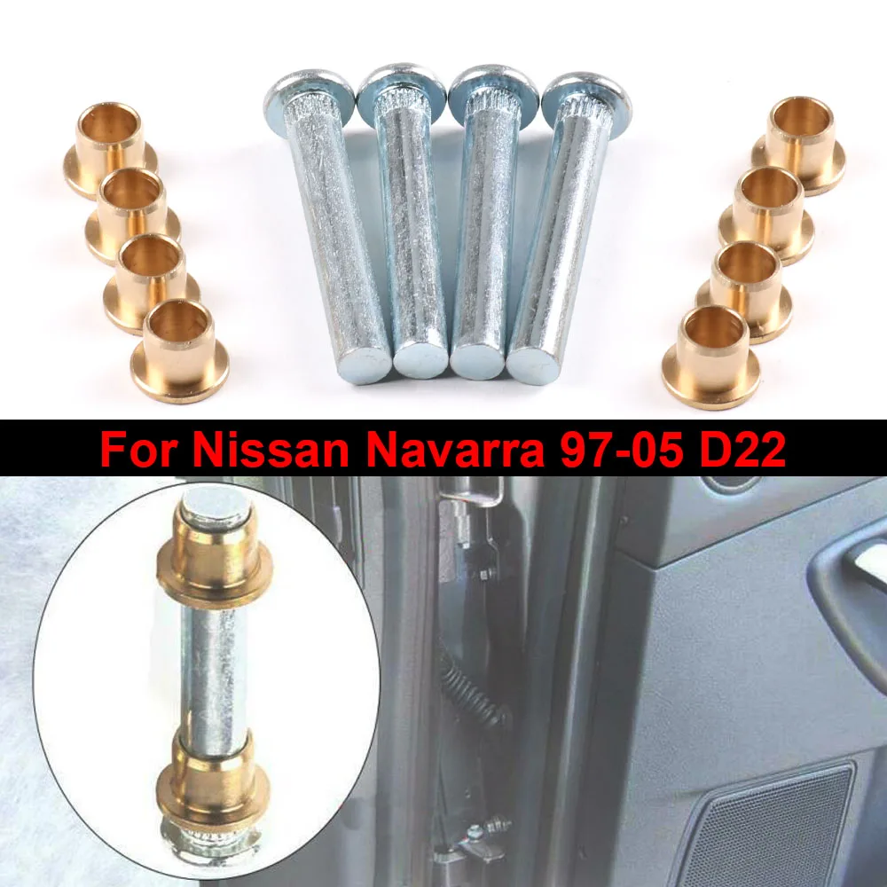 

Aluminum alloy Car Door Hinge Pins Bushing Repair Assembly Kit Set For Nissan Navarra 97-05 D22 Automobile Repair Accessories