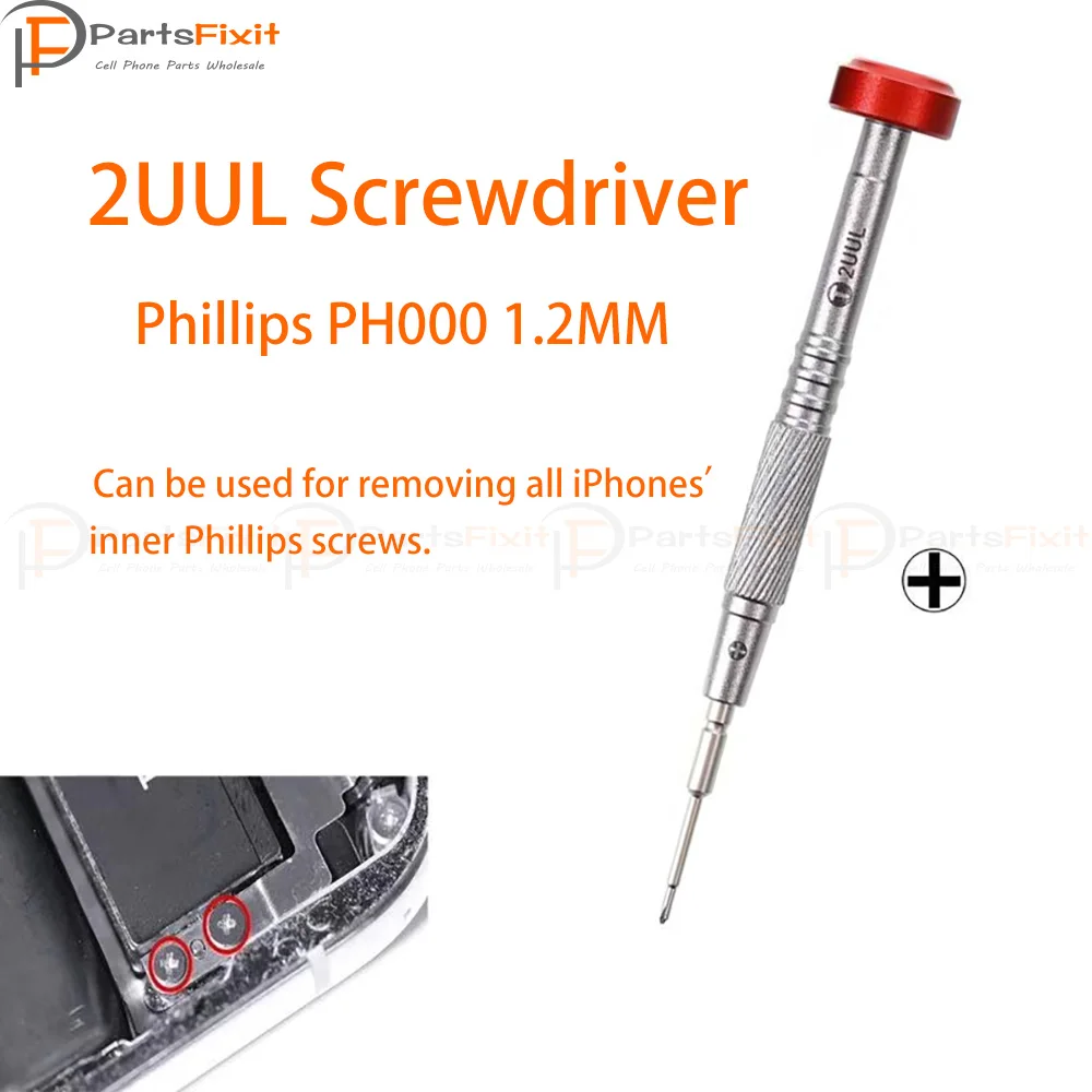 Phillips PH000 1.2MM Обновление 2UUL Супер жесткий шуруповерт точный Ремонт болт отвертка для ремонта телефона - Цвет: Phillips PH000 1.2MM
