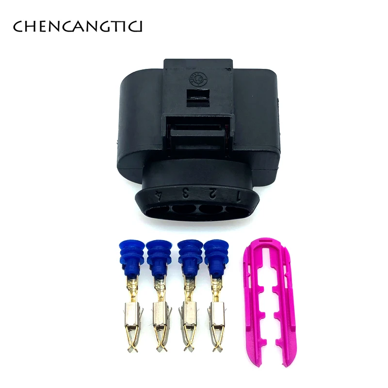 1 комплект 4 pin way 3 5 мм VW Skoda VAG автомобильный разъем 4B0973724 удлинитель для катушки