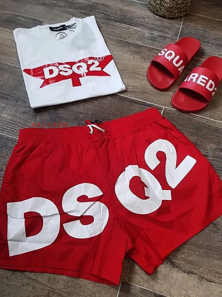 Pantalones cortos con estampado Hawaiano para hombre, Shorts deportivos para correr, con letras del alfabeto, para verano, 2021