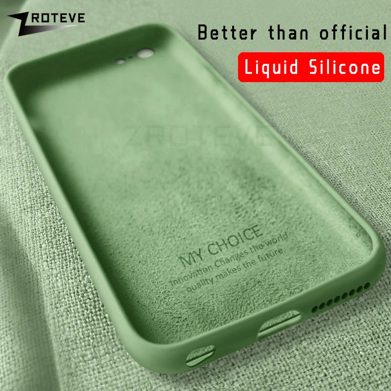 SE 2 Cover Zroteve Coque For iPhone 2020 Case Luxury Liquid Silicone iPhone7 iPhone8 7 8 Cases | Мобильные телефоны и