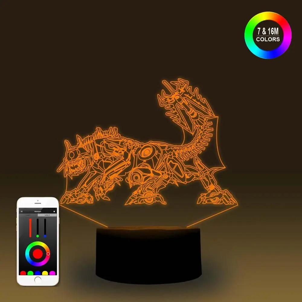 NiteApps 3D переводчик Titan ночник настольная Иллюзия украшение лампа подарок на день