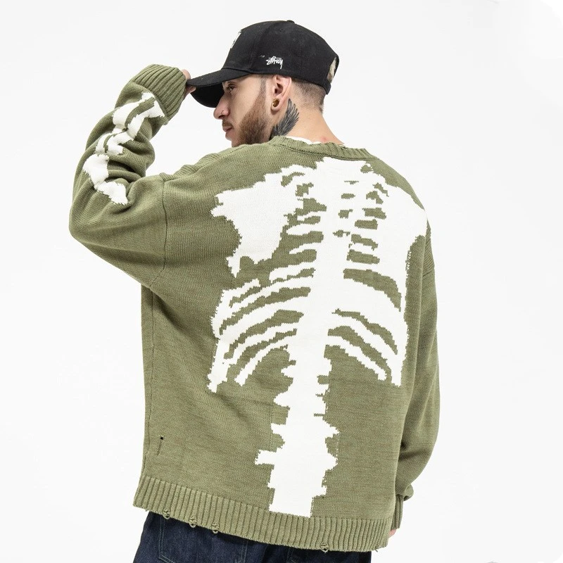Kapital Green Skeleton Sweater ubicaciondepersonas.cdmx.gob.mx