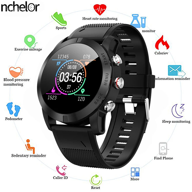 

Hot Trend Smart Watch IP68 Waterproof Bluetooth Smartwatch Heart Rate Monitoring Compass Sport Watches Women Men For Android IOS