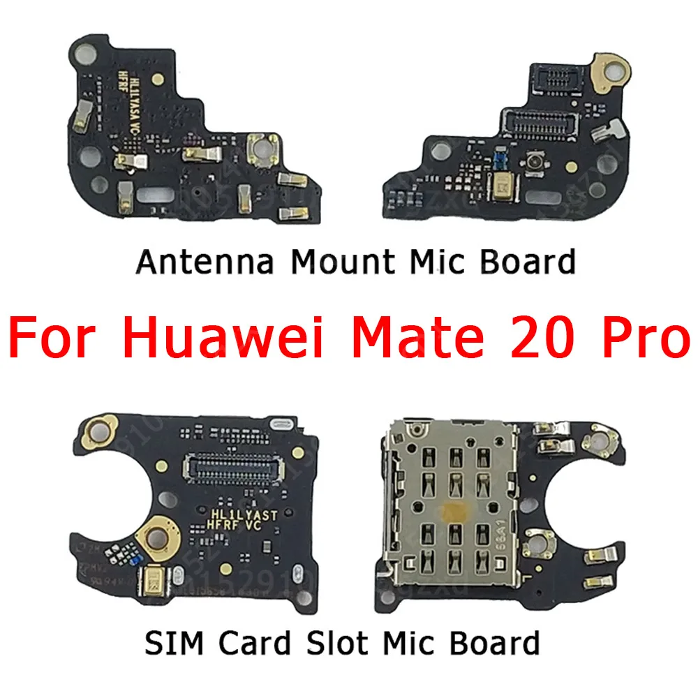 Оригинальная плата с держателем для sim карты Huawei Mate 20 Pro микрофон модуль Плата