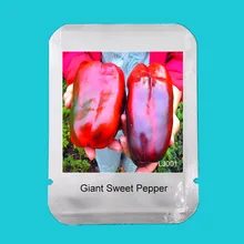 100 шт./упак. профессиональная упаковка русский гигантский бонсай из растения сладкого перца, Органические Фамильные красный великан Чили,# LJ001