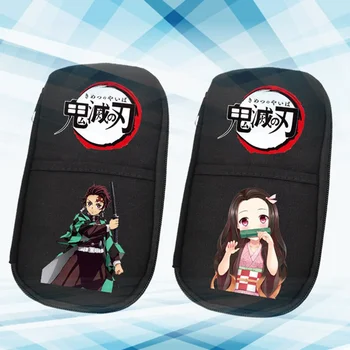 

Demon Slayer Kimetsu No Yaiba Kamado Tanjirou Nezuko Zenitsu Inosuke Cute Printed Zipper Pen Pencil Bag Case Stationery Gift
