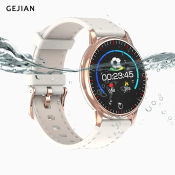 

GEJIAN New Smart Watch Heart Rate Monitor IP67 Waterproof Fitness Tracker Blood Pressure Smart Sport Watches For Men Women