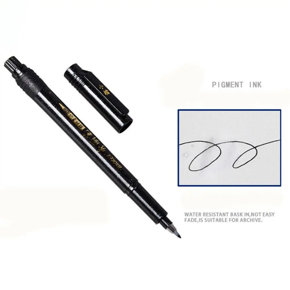 Ручка ручные ручки кисти надписи Ручки Маркеры для письма DrawingBlack чернила ручки художественный маркер