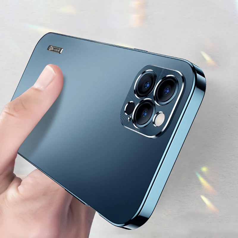 Aviation Alloy Frame Acrylic Back Case For iphone 12 Pro Max Back Case metal Camera For iphone 11 Pro Max Luxury Phone Case