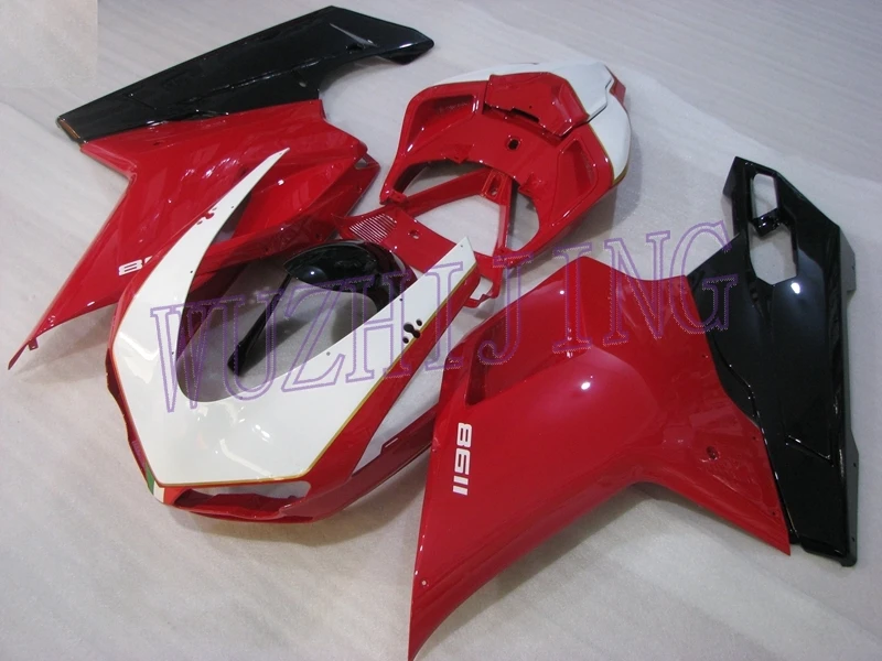 Кузов для DUCATI 1098 2011 Пластиковые обтекатели для DUCATI 1098 2010 Черный Белый Красный Обтекатели 1198 2007-2011