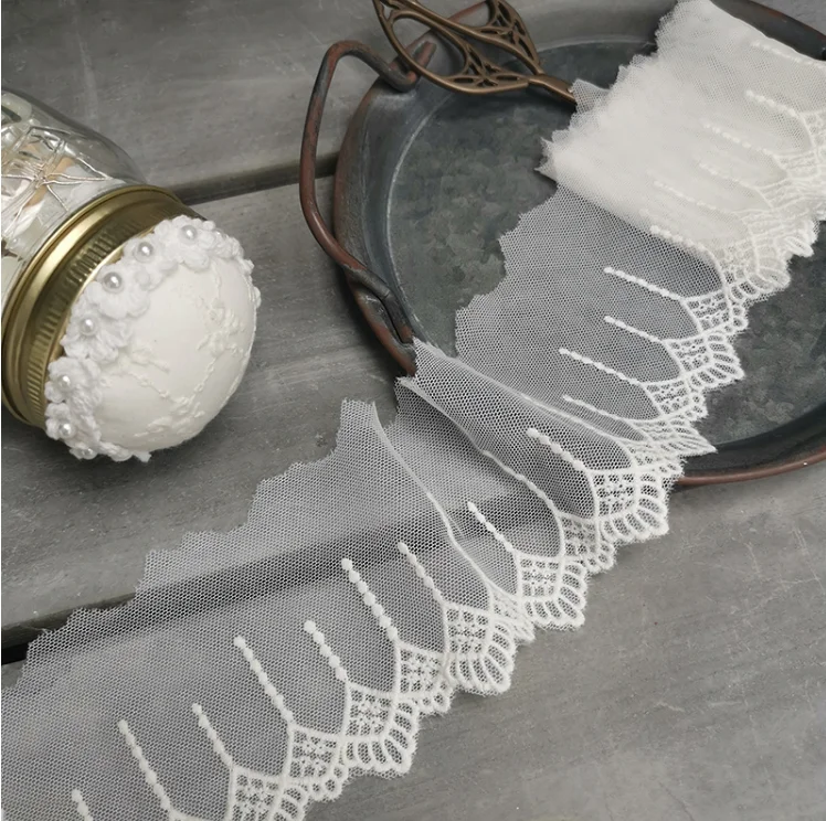 3 Meters Off White Lace Trims Applique Costume Lace Trimmings Ribbon Home Textiles Sew on Accessories lace ribbon lace sewing accessories lace sewing supplies lace accessories lace garment accessories