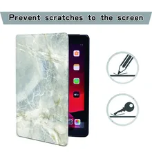 

For iPad 7 8 9th 10.2" 2019 2020 2021/Pro 11" 2018 2020 PU Leather Smart Tablet Stand Folio Cover Various marble colors Case