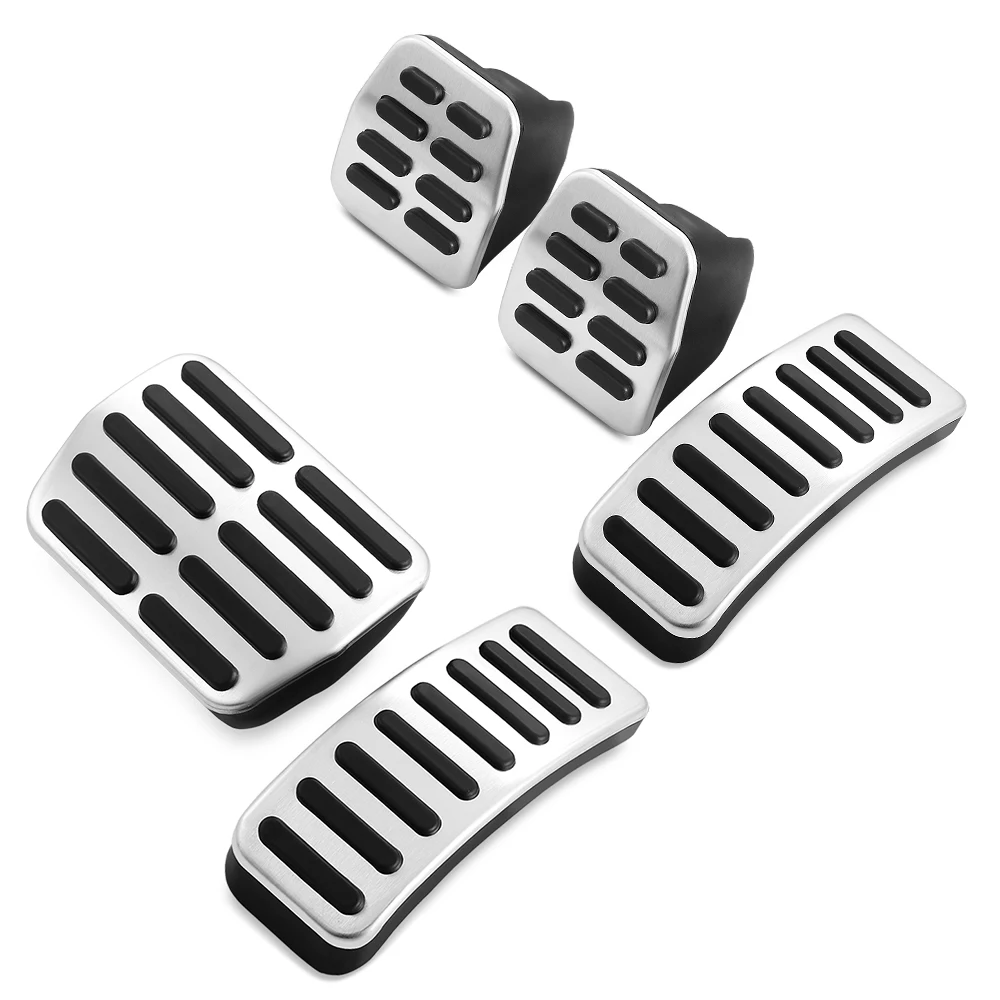 Car pedals stainless steel pedal cover car pedal for Volkswagen Polo vw Golf 4 Bora Beetle RSi GTI R32 for Audi A3 SEAT Leon 1M Toledo 1L stainless steel pad foot rest