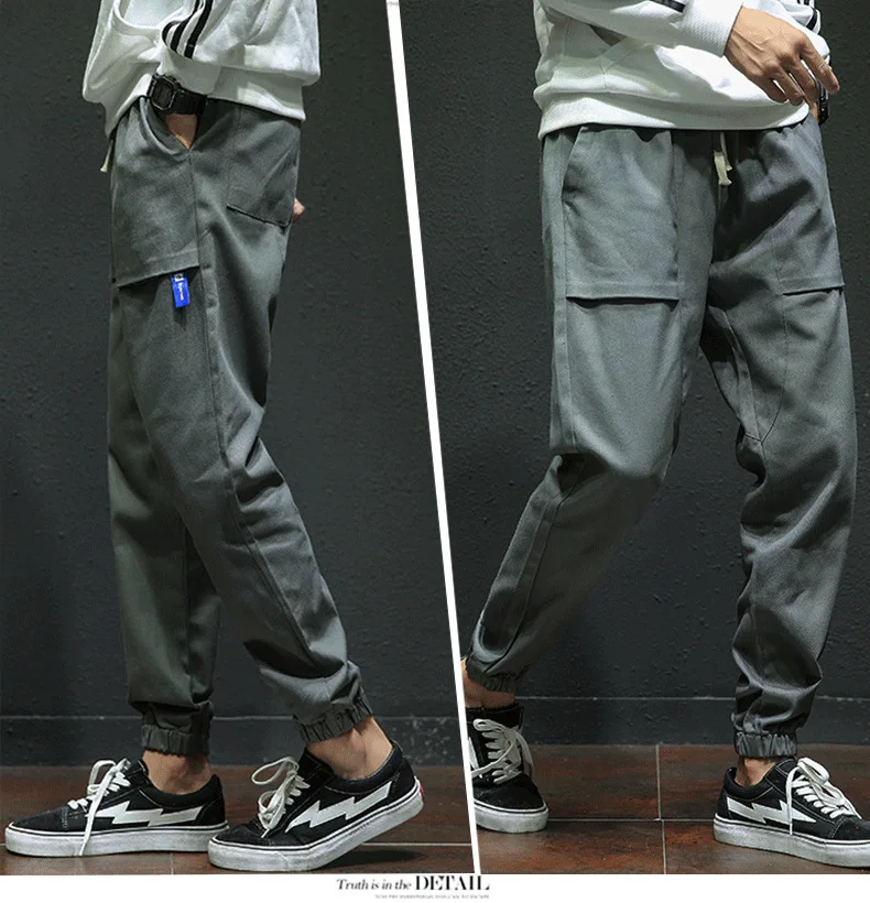 Autumn And Winter Men's plus Velvet Casual Pants Korean-style Fashion Men Warm gong ku Loose Comfortable Beam Leg Capri Pants Me