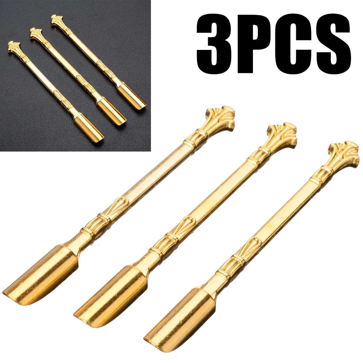 3 Pcs 8cm Snuff Spoons Aluminum Shovel Medicine Spoon For Bullet Sniffe