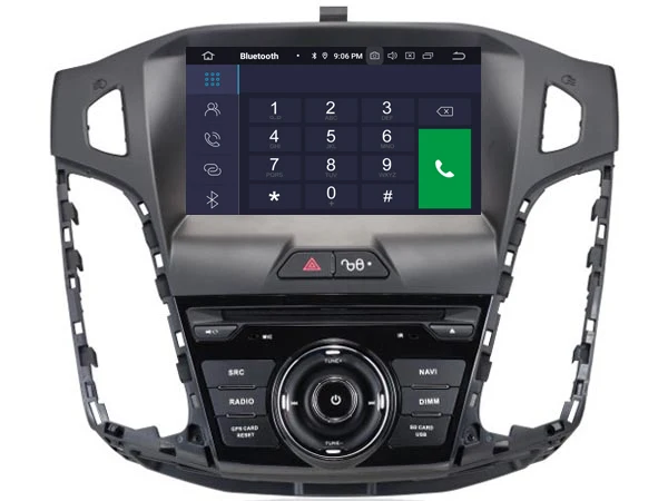 RUISO 4g+ 64g 8-Core автомобильный DVD плеер Android 9,0 для Ford Focus автомобиль мультимедийный DVD Авто Радио Стерео 1080P GPS wi-fi DVR dab obd ips