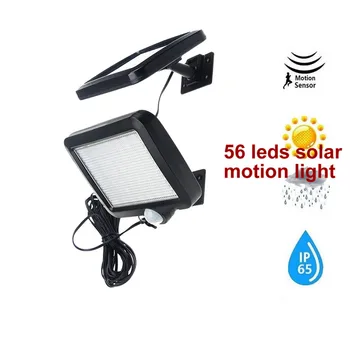 

30 leds solar light split panel bulb strips led lamp 3 working mode motion for wall patio lantern security emergency deck fence