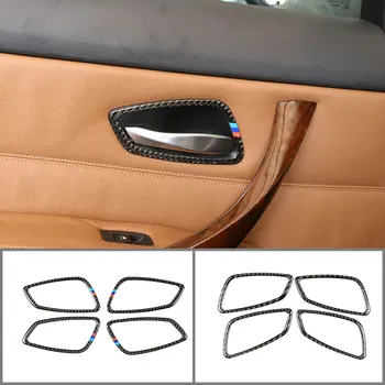 

For Bmw 3 Series 2005-2012 Car Inner Door Bowl Frame Real Carbon Fiber (Soft) Car Interior Accessories