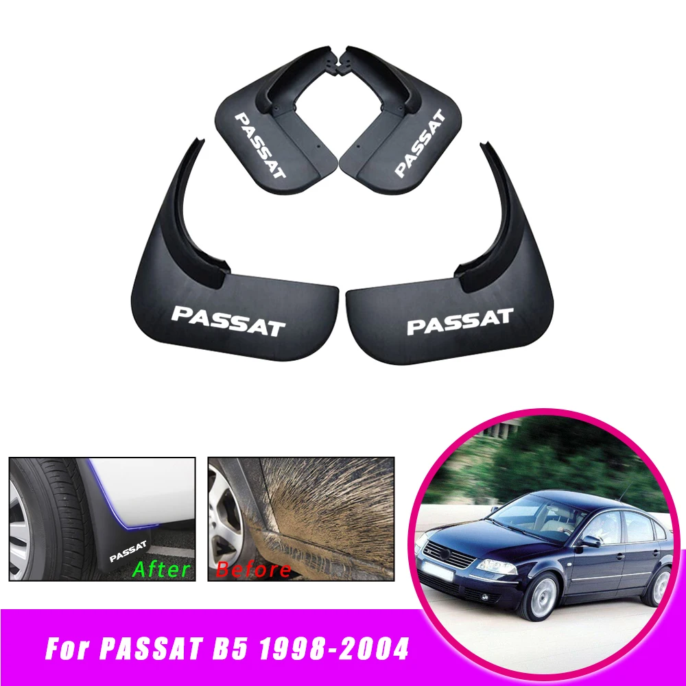 

Car Front Rear For Fender Mud Flaps For VOLKSWAGEN PASSAT B5 B5.5 1998-2004 Guards Mudguards car sticker Mudflaps Accessories