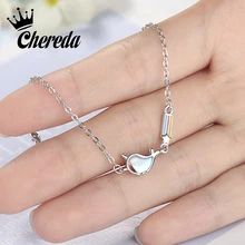 Череда КИТ животное милый Овальный циркониевый браслет для женщин Серебряный тонкий ручной браслет красочные аксессуары