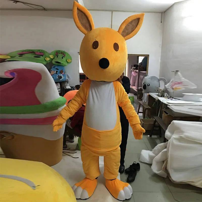 

100% real figure shot kangaroo mascot costume cosplay