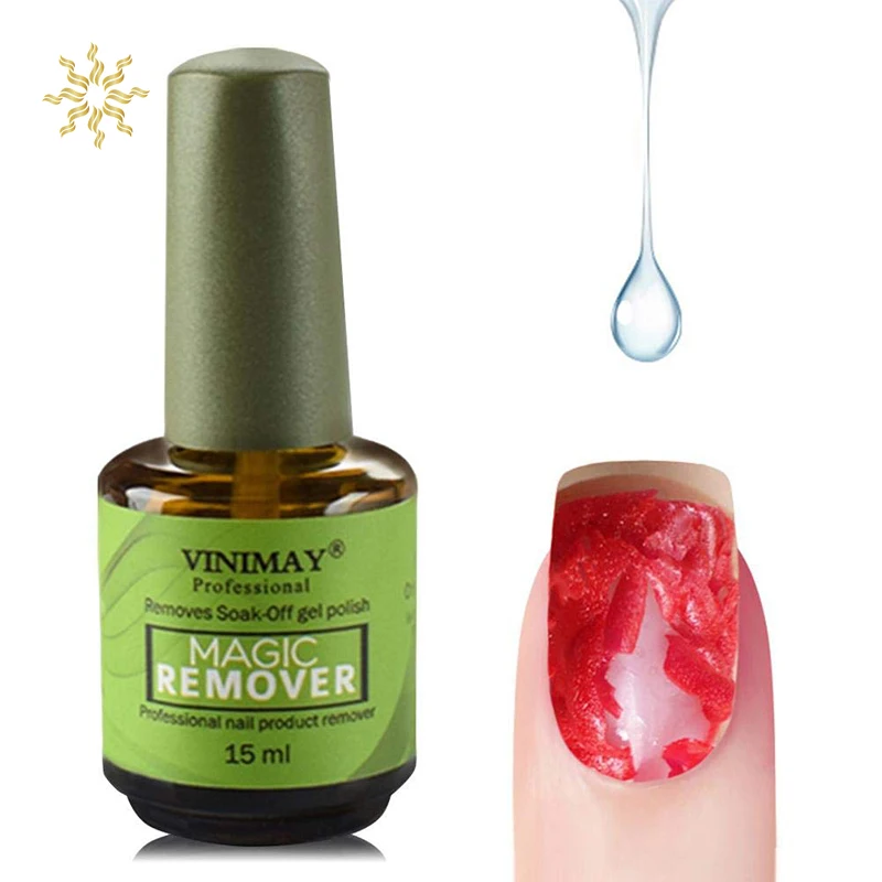 

15ml Magic Remover Nail Polish Remover Bursting Remove Sticky Layer Gel Cleaner Lint Free Wipes Nail Degreaser Tools